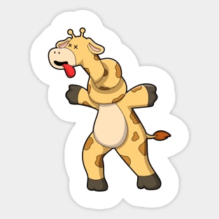 Giraffe with Knot in Neck Sticker